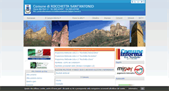 Desktop Screenshot of comune.rocchettasantantonio.fg.it
